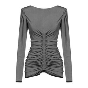 $1390 NWT Givenchy Ruched Long Sleeve Top size FR38 US6